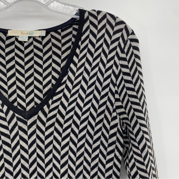 Boden Lucinda Black Gray Knit Dress size 6 - Picture 3 of 9
